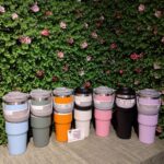 تراول ماگ استیل دوجداره 890ml دسته بالا