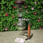 سایفون وارداتی سه کاپ دسته چوب